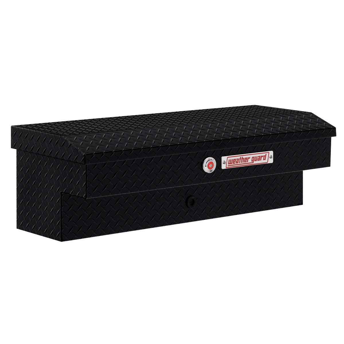 Weather Guard Side Mount Tool Box 41x17x13 Gloss Black Aluminum Standard Model 184-5-04