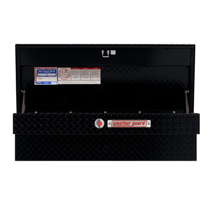 Weather Guard Side Mount Tool Box 41x17x13 Gloss Black Aluminum Standard Model 184-5-04