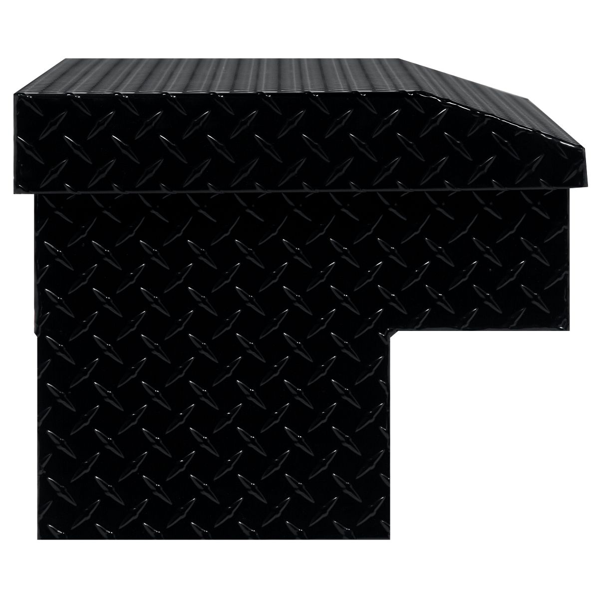 Weather Guard Side Mount Tool Box 41x17x13 Gloss Black Aluminum Standard Model 184-5-04