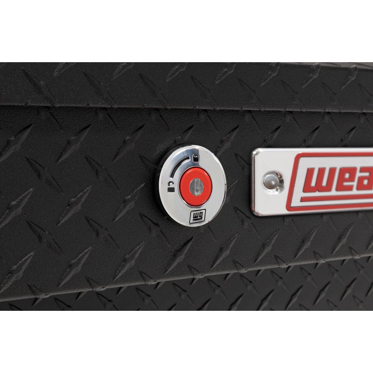 Weather Guard Side Mount Tool Box 41x17x13 Textured Matte Black Aluminum Standard Model 184-52-04