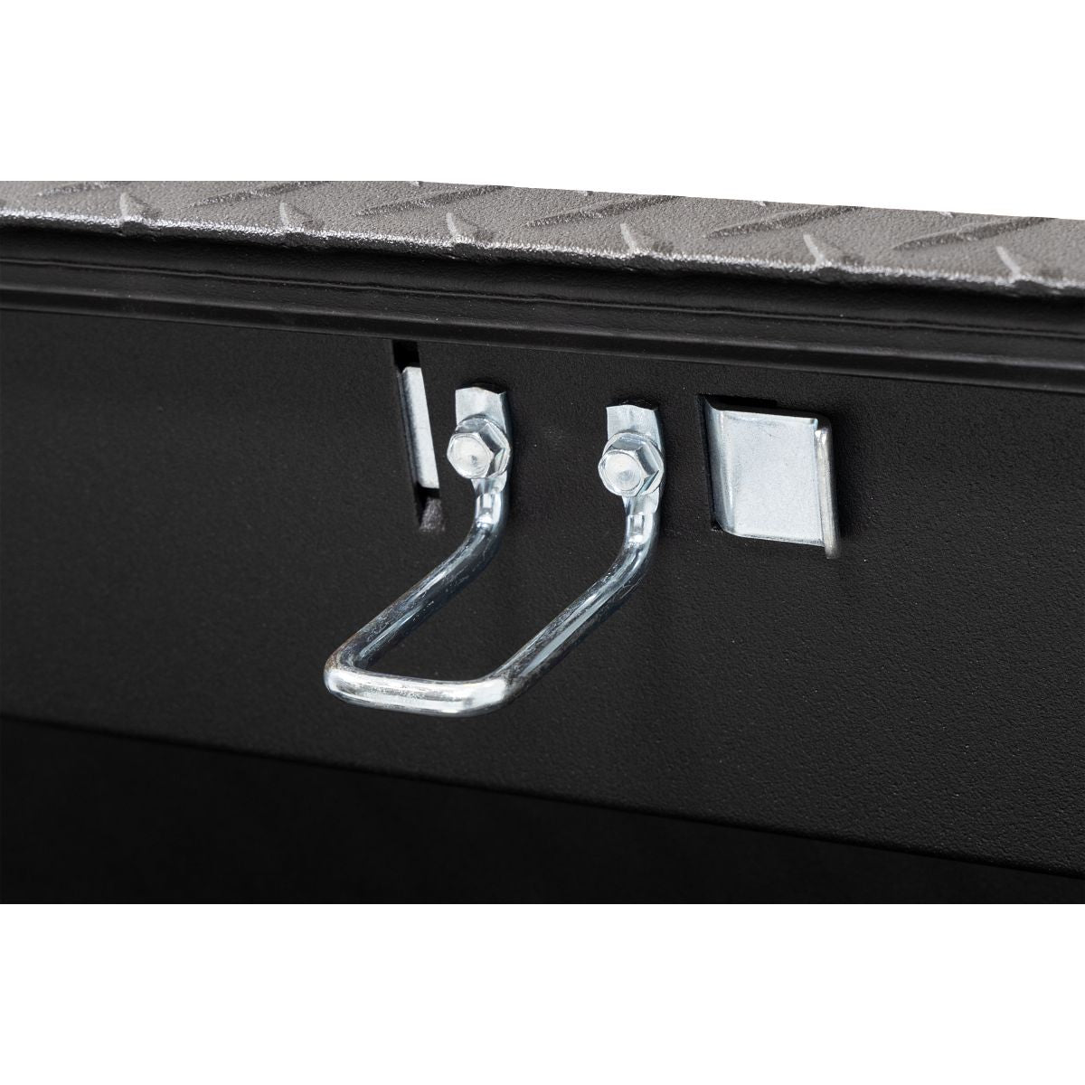 Weather Guard Side Mount Tool Box 41x17x13 Textured Matte Black Aluminum Standard Model 184-52-04