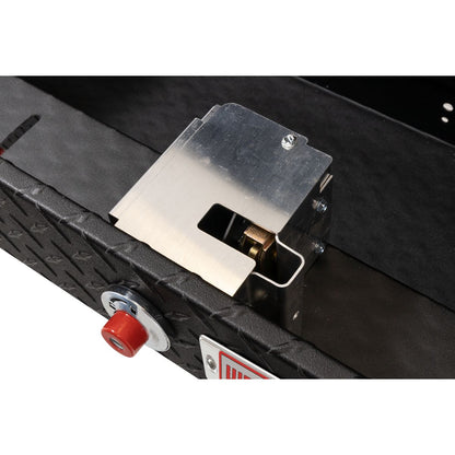 Weather Guard Side Mount Tool Box 41x17x13 Textured Matte Black Aluminum Standard Model 184-52-04