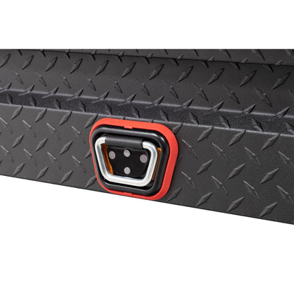 Weather Guard Side Mount Tool Box 41x17x13 Textured Matte Black Aluminum Standard Model 184-52-04