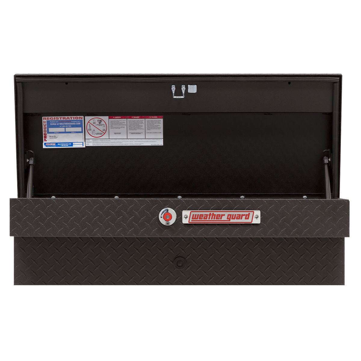 Weather Guard Side Mount Tool Box 41x17x13 Textured Matte Black Aluminum Standard Model 184-52-04