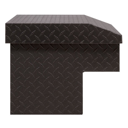 Weather Guard Side Mount Tool Box 41x17x13 Textured Matte Black Aluminum Standard Model 184-52-04