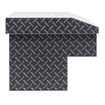 Weather Guard Side Mount Tool Box 41x17x13 Gun Metal Gray Aluminum Standard Model 184-6-04