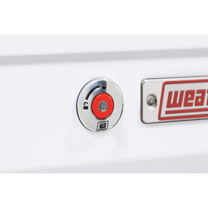 Weather Guard Side Mount Tool Box 41x17x13 White Steel Standard Model 185-3-04