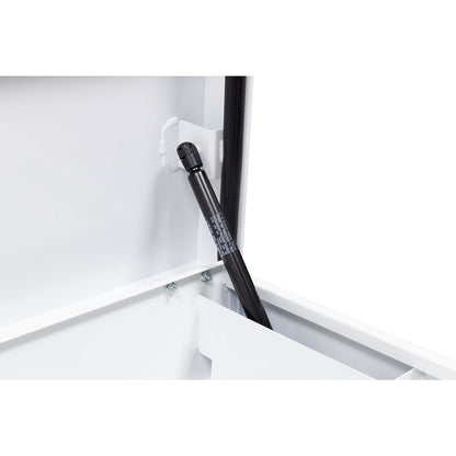 Weather Guard Side Mount Tool Box 41x17x13 White Steel Standard Model 185-3-04