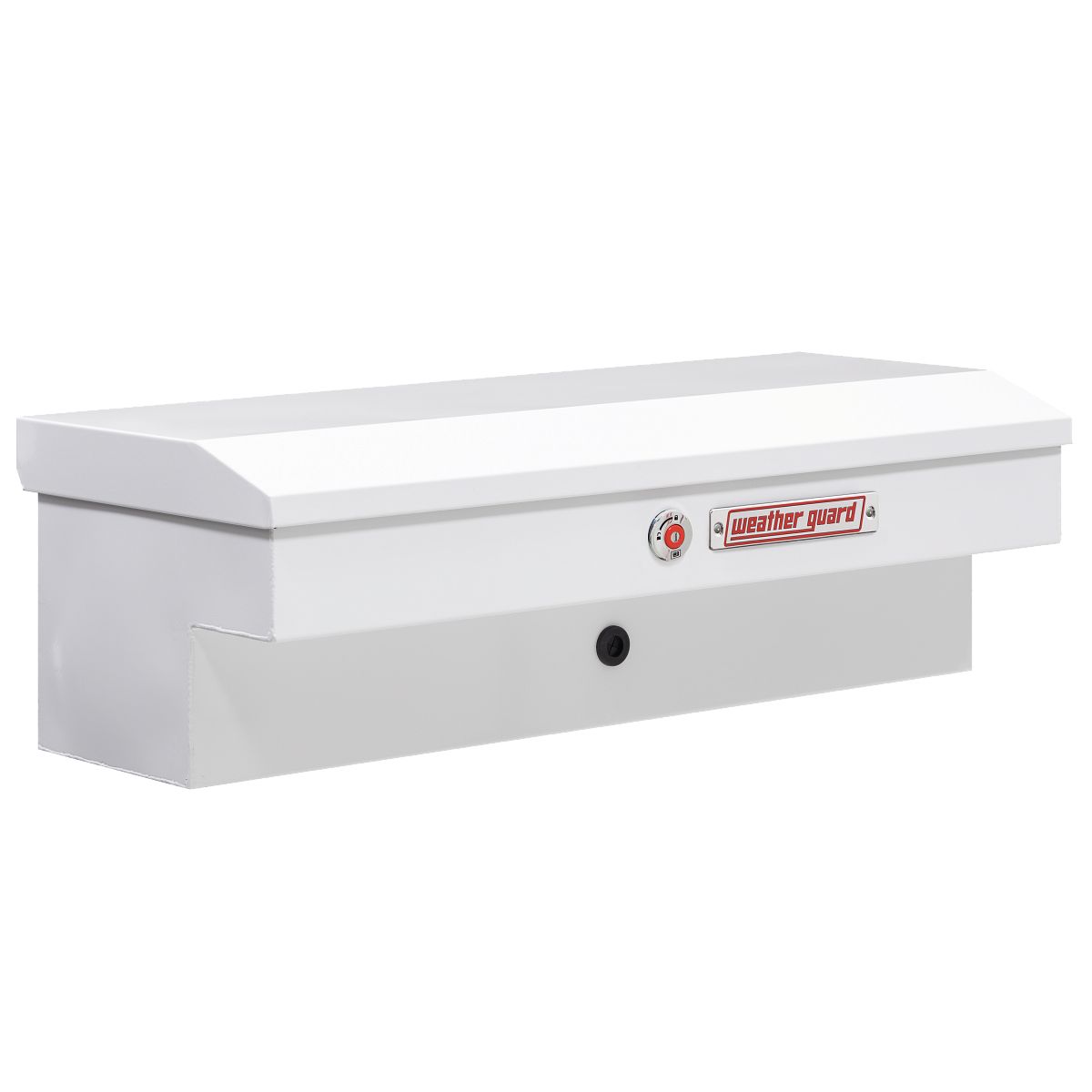 Weather Guard Side Mount Tool Box 41x17x13 White Steel Standard Model 185-3-04