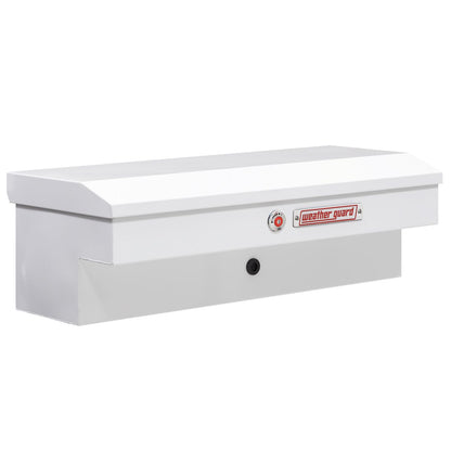Weather Guard Side Mount Tool Box 41x17x13 White Steel Standard Model 185-3-04