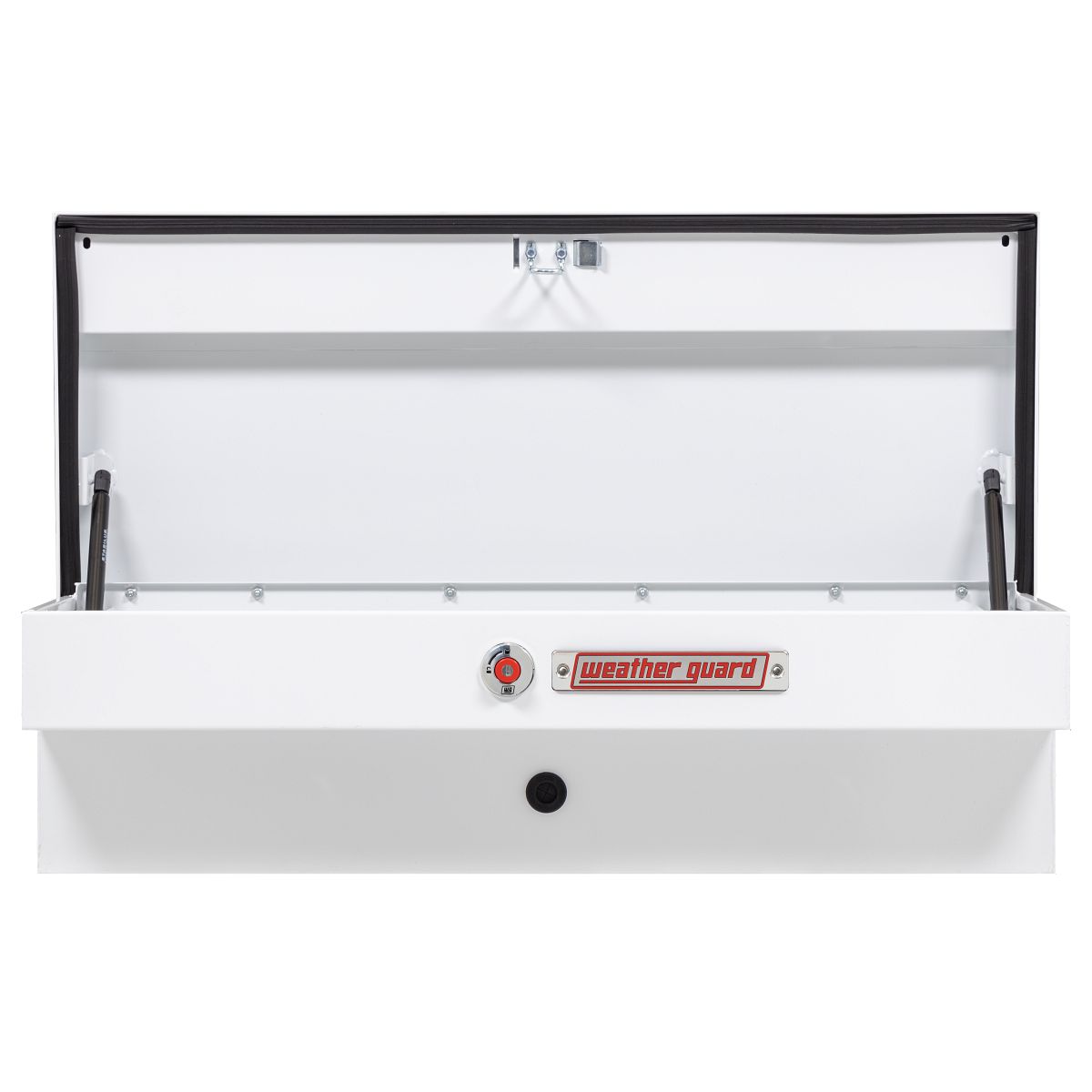 Weather Guard Side Mount Tool Box 41x17x13 White Steel Standard Model 185-3-04