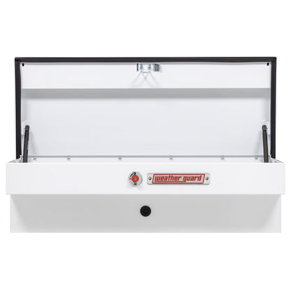 Weather Guard Side Mount Tool Box 41x17x13 White Steel Standard Model 185-3-04