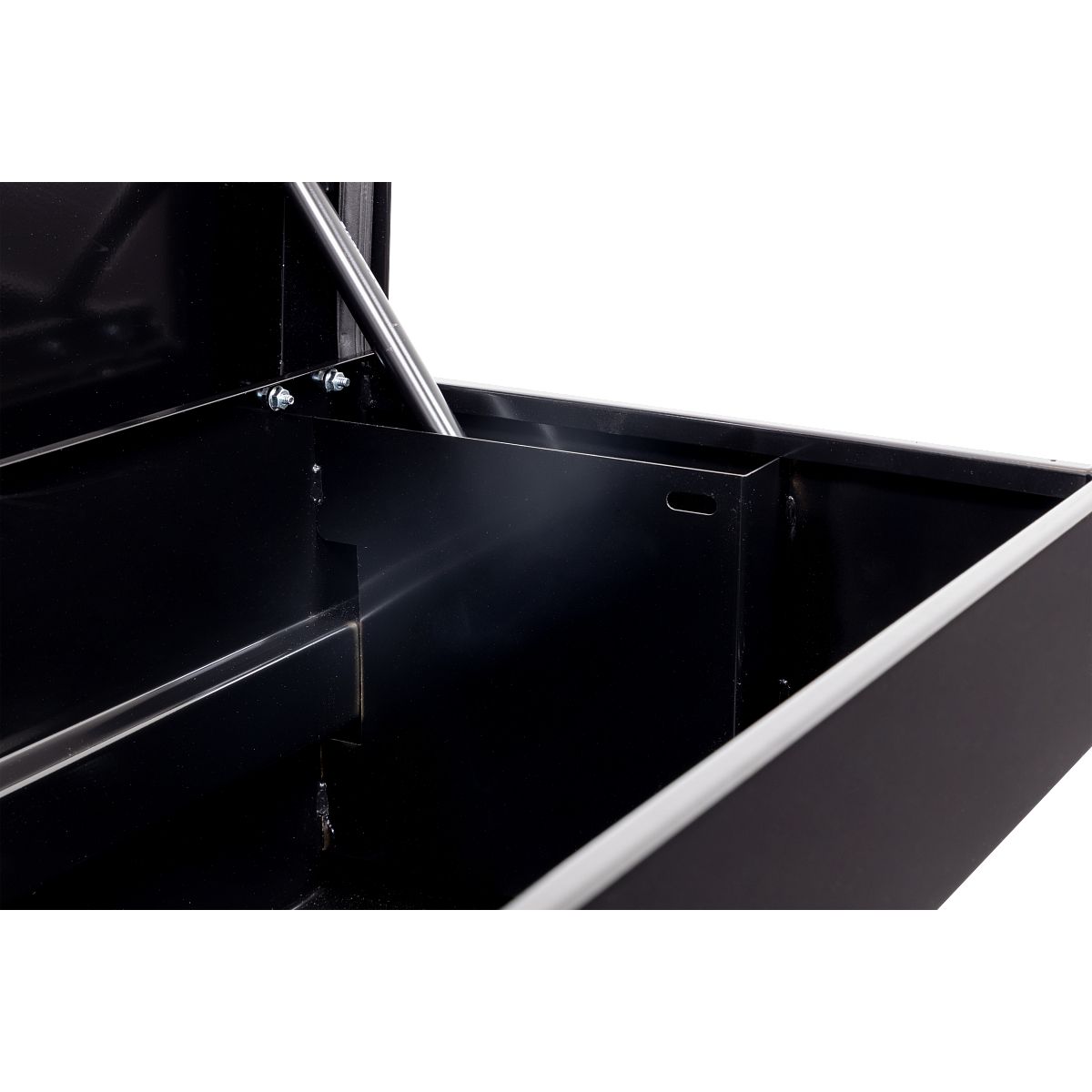 Weather Guard Side Mount Tool Box 41x17x13 Gloss Black Steel Standard Model 185-5-04
