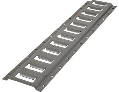 Buyers Products 10 ft Steel E-Track Section - Gunmetal Grey - 1903050