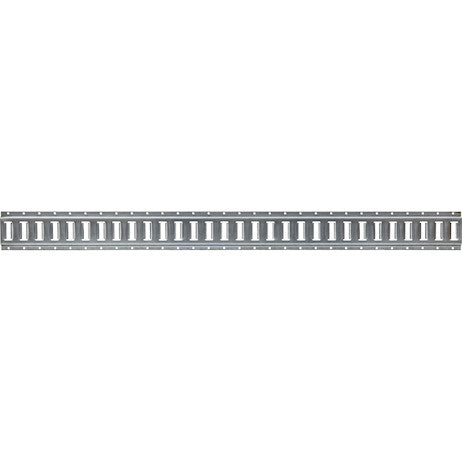 Buyers Products 10 ft Steel E-Track Section - Gunmetal Grey - 1903050