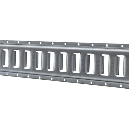 Buyers Products 10 ft Steel E-Track Section - Gunmetal Grey - 1903050