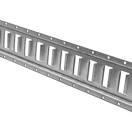 Buyers Products 10 ft Steel E-Track Section - Gunmetal Grey - 1903050