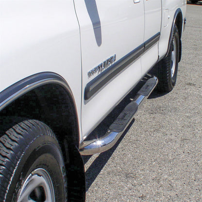 ARIES 3-in Round Polished Stainless Steel Nerf Bars for Toyota Tundra Access Cab (2000-2006) - 202003-2
