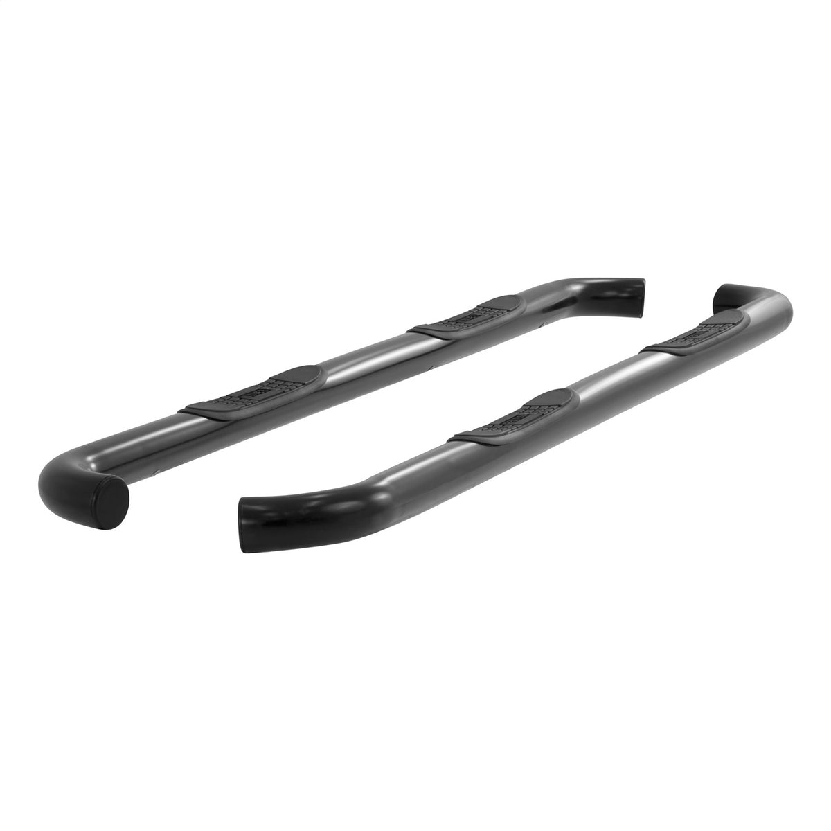 ARIES 3-in Round Black Steel Nerf Bars for Toyota Tundra CrewMax Cab (2007-2021) - 202013