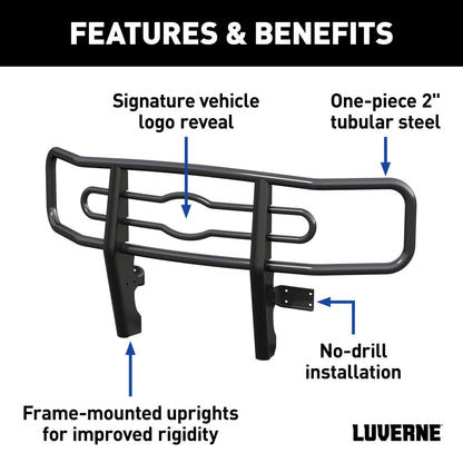 Luverne Black Steel 2" Tubular Grille Guard, Select Ram 2500, 3500