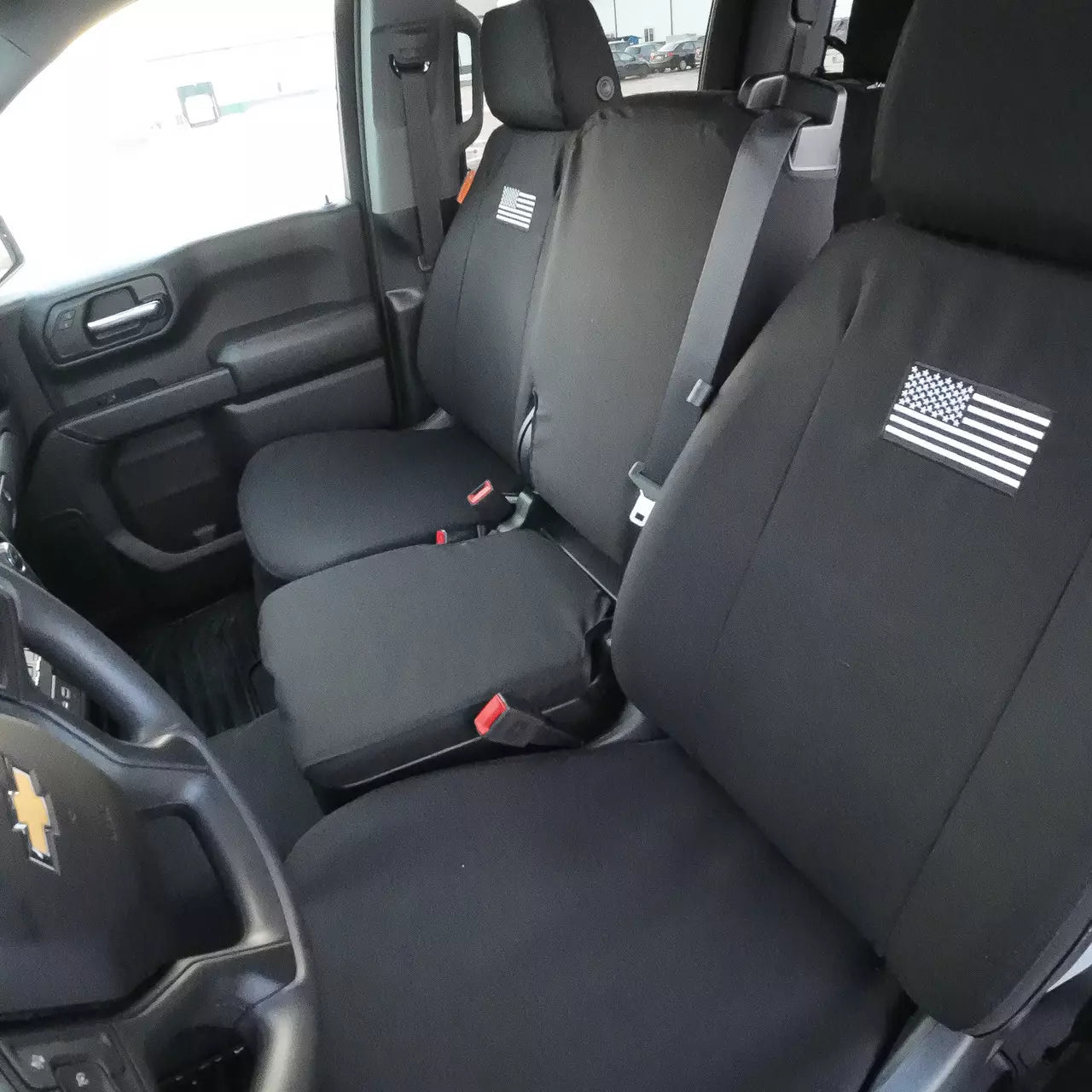 Front Bench Seat Covers for Chevrolet/GMC Silverado/Sierra (2019-2023)