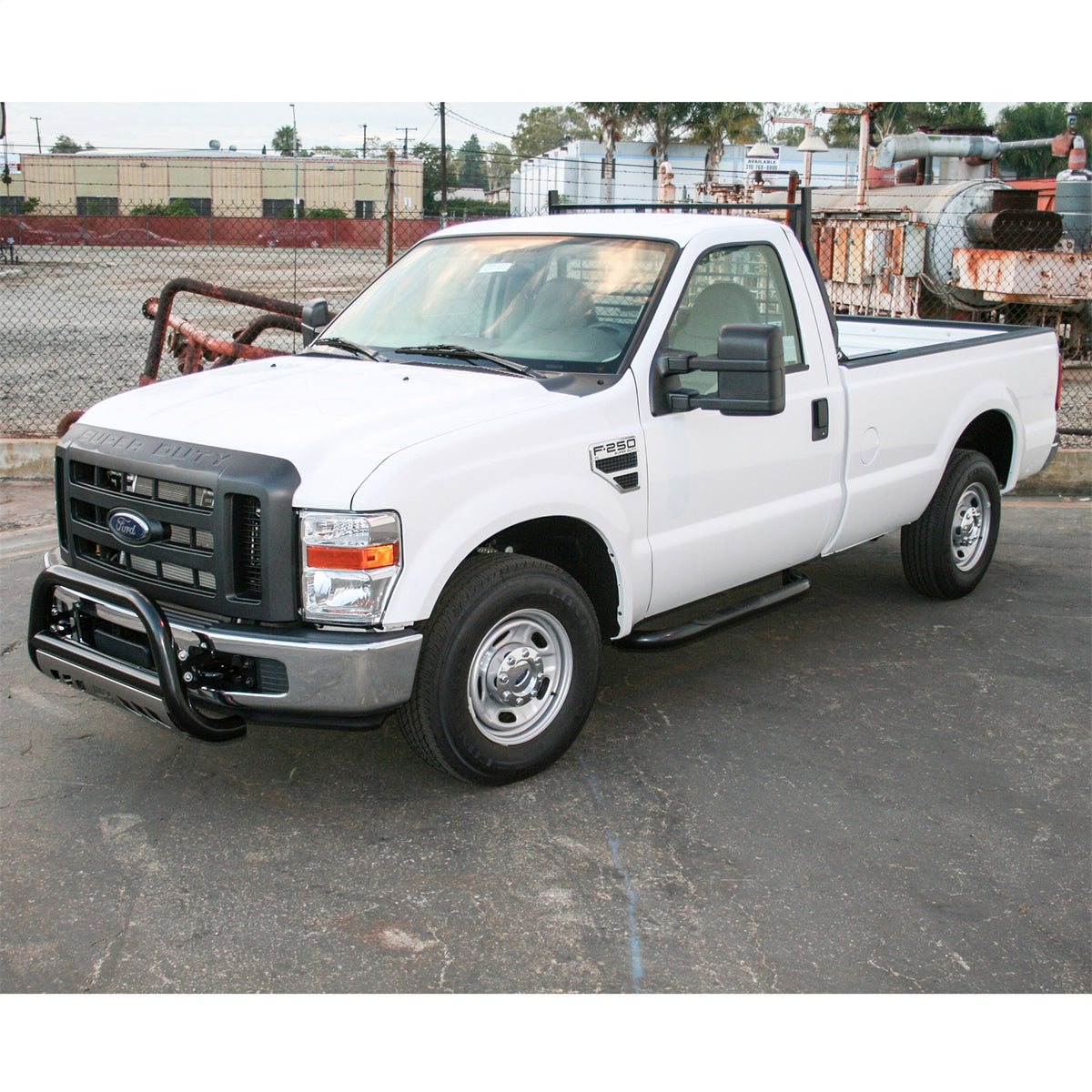 ARIES 3-in Round Black Steel Nerf Bars for Ford F-250/F-350 Super Duty Regular Cab (1999-2016) - 203014