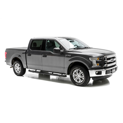 ARIES 3-in Round Black Steel Nerf Bars for Ford F-150, F-150 Lightning, F-250/F-350/F-450/F-550 Super Duty Cab & Chassis/SuperCrew (2015-2026) - 203043
