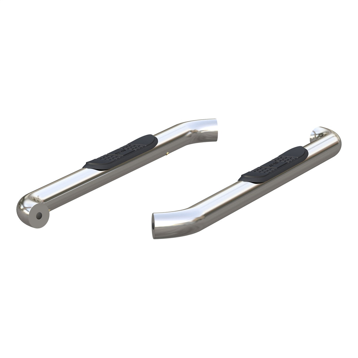 ARIES 3-in Round Polished Stainless Steel Nerf Bars for Ford F-150, F-250/F-350/F-450/F-550 Super Duty Cab & Chassis/Regular Cab (2015-2026) - 203045-2