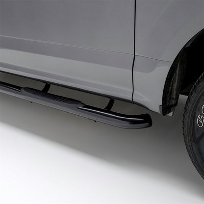ARIES 3-in Round Black Steel Nerf Bars for Ford F-150, F-250/F-350/F-450/F-550 Super Duty Cab & Chassis/Regular Cab (2015-2026) - 203045