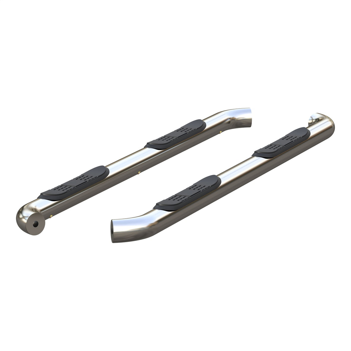 ARIES 3-in Round Polished Stainless Steel Nerf Bars for Ford Ranger SuperCrew (2019-2026) - 203046-2