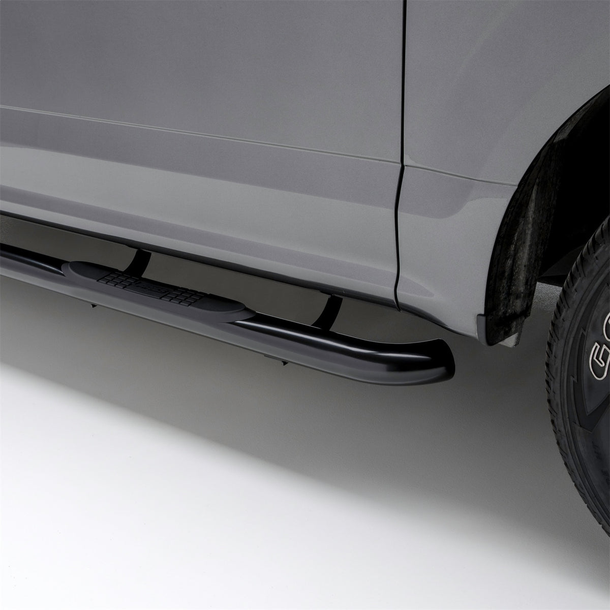 ARIES 3-in Round Black Steel Nerf Bars for Ford Ranger SuperCrew (2019-2026) - 203046