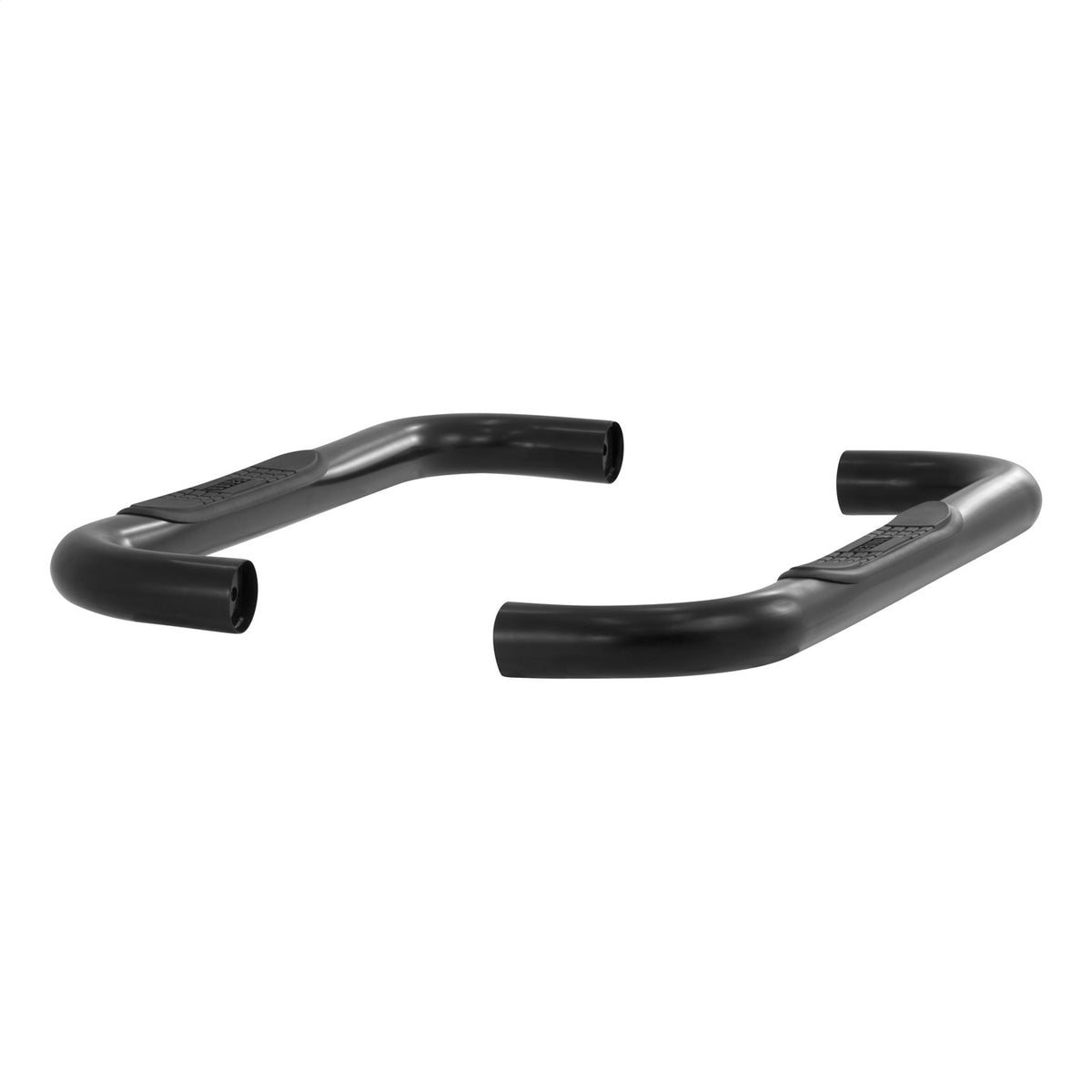 ARIES 3-in Round Black Steel Nerf Bars for Chevrolet/GMC Silverado/Sierra 1500, 2500, 2500 HD, 3500 HD Regular Cab (1999-2015) - 204017