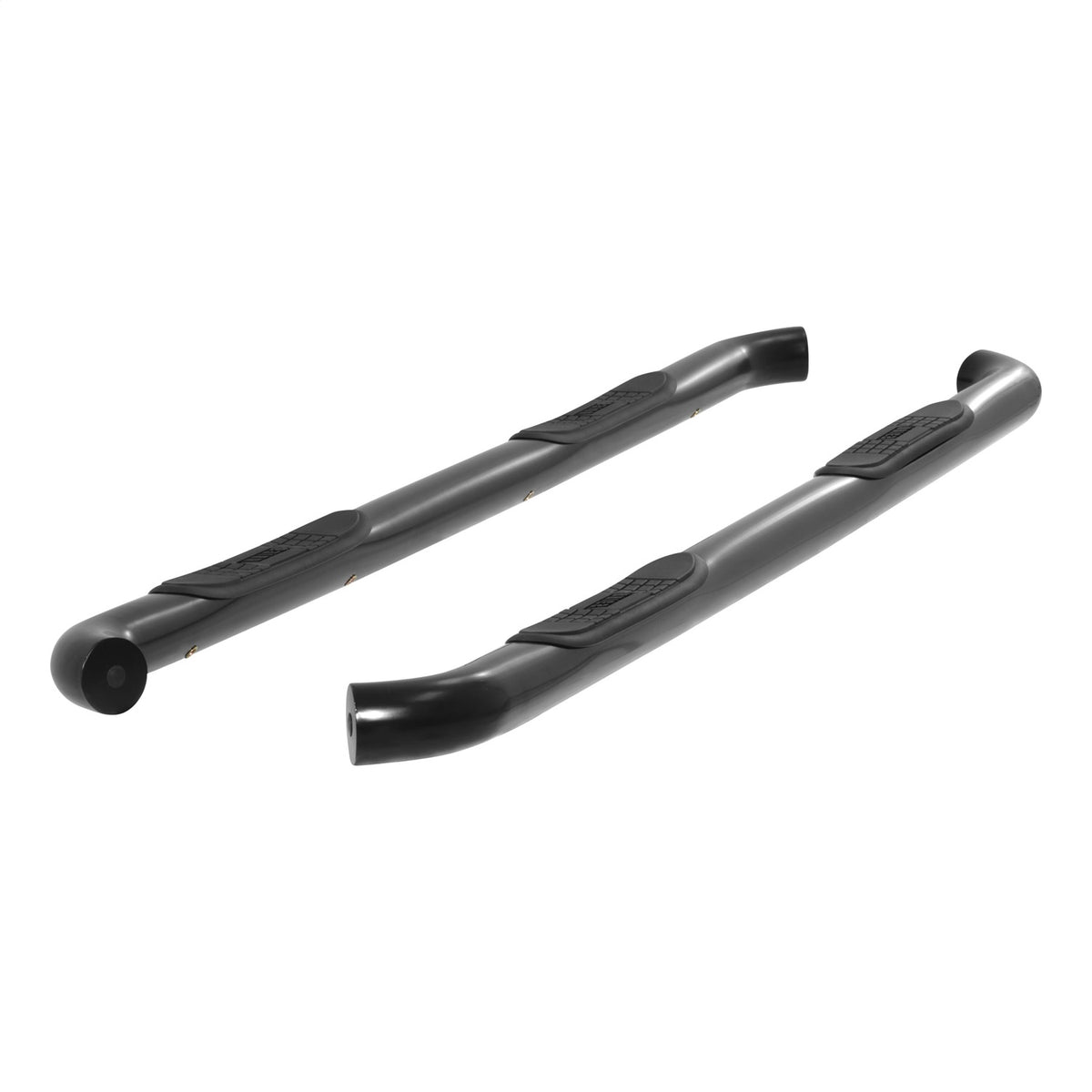 ARIES 3-in Round Black Steel Nerf Bars for Chevrolet/GMC Silverado/Sierra 1500, Silverado/Sierra 2500 HD, Silverado/Sierra 3500 HD Crew Cab (2007-2019) - 204045