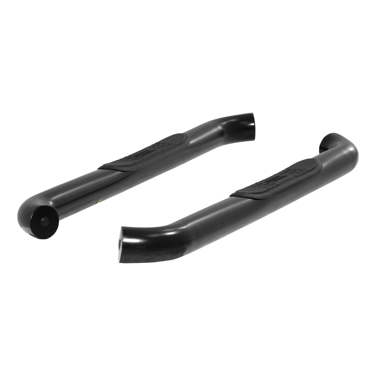 ARIES 3-in Round Black Steel Nerf Bars for Chevrolet/GMC Silverado/Sierra 1500, 2500 HD, 3500 HD Regular Cab (2007-2018) - 204048