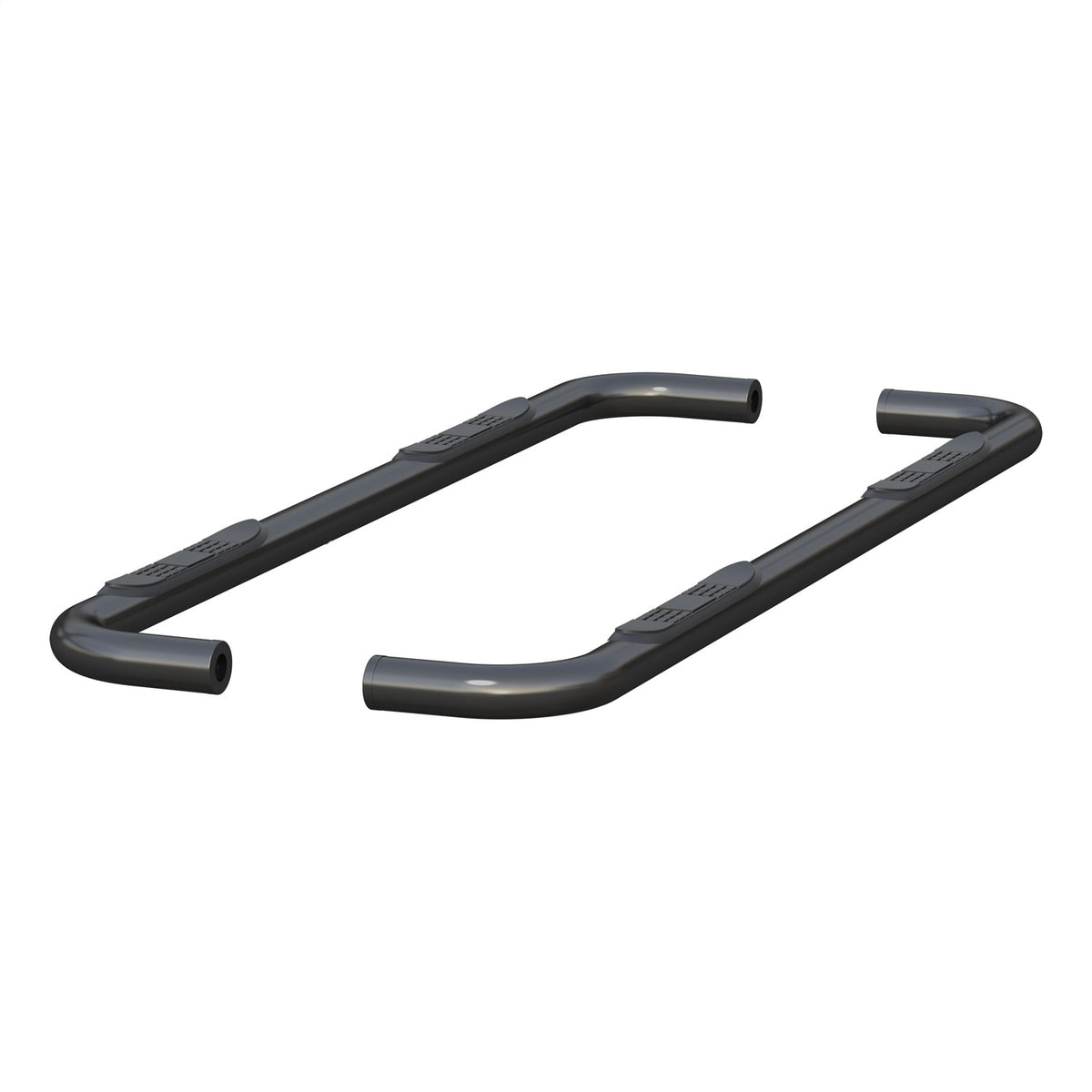 ARIES 3-in Round Black Steel Nerf Bars for Chevrolet/GMC Sierra 1500 Limited, Silverado/Sierra 1500, 2500 HD, 3500 HD Crew Cab (2019-2026) - 204053