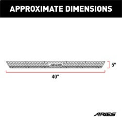 ARIES Replacement 53-in AdvantEDGE Running Board Step Pad - 2055053