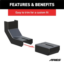 ARIES VersaTrac Running Board Bracket Covers - 2055140