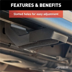 ARIES VersaTrac Running Board Bracket Covers - 2055180