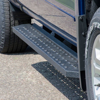ARIES RidgeStep Black Steel 6.5 x 75-in Truck Running Boards for Chevrolet/GMC Double Cab (2007-2019) - 2055511