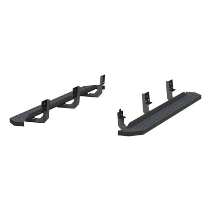 ARIES RidgeStep Black Steel 6.5 x 75-in Truck Running Boards for Dodge/RAM 1500, 1500 Classic Quad Cab (2009-2024) - 2055514