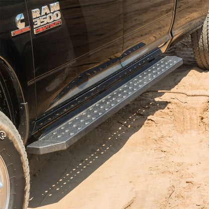 ARIES RidgeStep Black Steel 6.5 x 75-in Truck Running Boards for Dodge/RAM 1500, 1500 Classic Quad Cab (2009-2024) - 2055514
