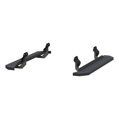 ARIES RidgeStep Black Steel 6.5 x 53-in Truck Running Boards for Ford F-150, F-250/F-350/F-450/F-550 Super Duty (2015-2026) - 2055520