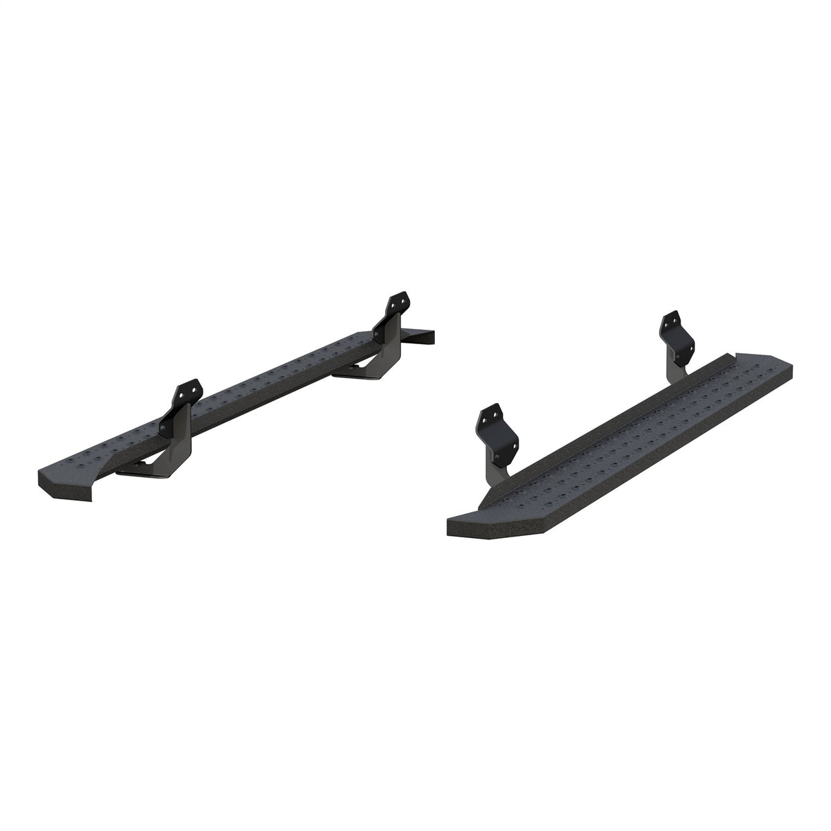 ARIES RidgeStep Black Steel 6.5 x 85-in Truck Running Boards for Ford F-150, F-250/F-350/F-450/F-550 Super Duty Cab & Chassis/SuperCab (2015-2026) - 2055521