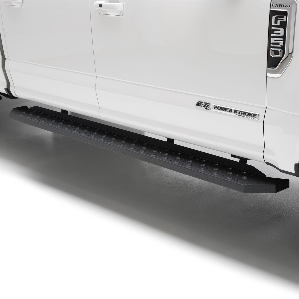 ARIES RidgeStep Black Steel 6.5 x 85-in Truck Running Boards for Ford F-150, F-250/F-350/F-450/F-550 Super Duty Cab & Chassis/SuperCab (2015-2026) - 2055521