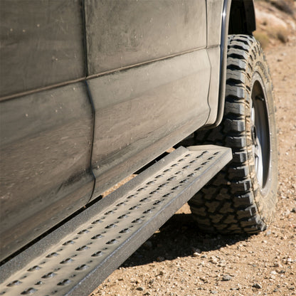 ARIES RidgeStep Black Steel 6.5 x 85-in Truck Running Boards for Ford F-150, F-250/F-350/F-450/F-550 Super Duty Cab & Chassis/SuperCab (2015-2026) - 2055521