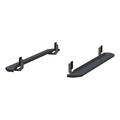 ARIES RidgeStep Black Steel 6.5 x 75-in Truck Running Boards for Ford F-250/F-350 Super Duty SuperCab (1999-2016) - 2055523