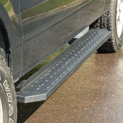 ARIES RidgeStep Black Steel 6.5 x 75-in Truck Running Boards for Ford F-250/F-350 Super Duty SuperCab (1999-2016) - 2055523