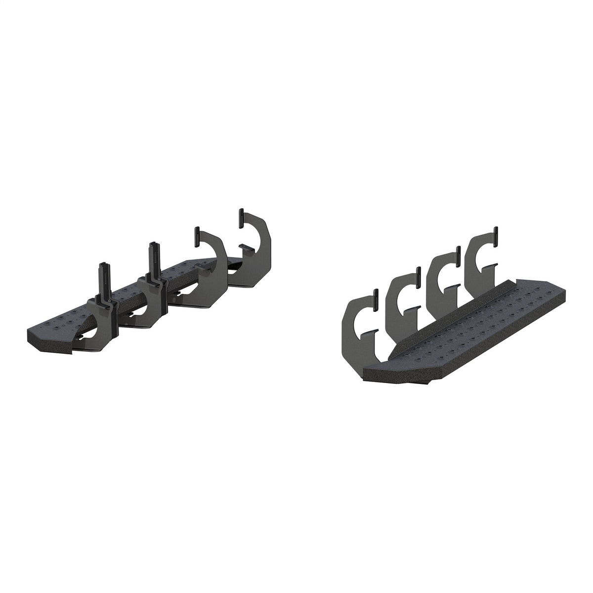 ARIES RidgeStep Black Steel 6.5 x 53-in Truck Running Boards for Chevrolet/GMC Silverado/Sierra 2500 HD, 3500 HD (2007-2019) - 2055529