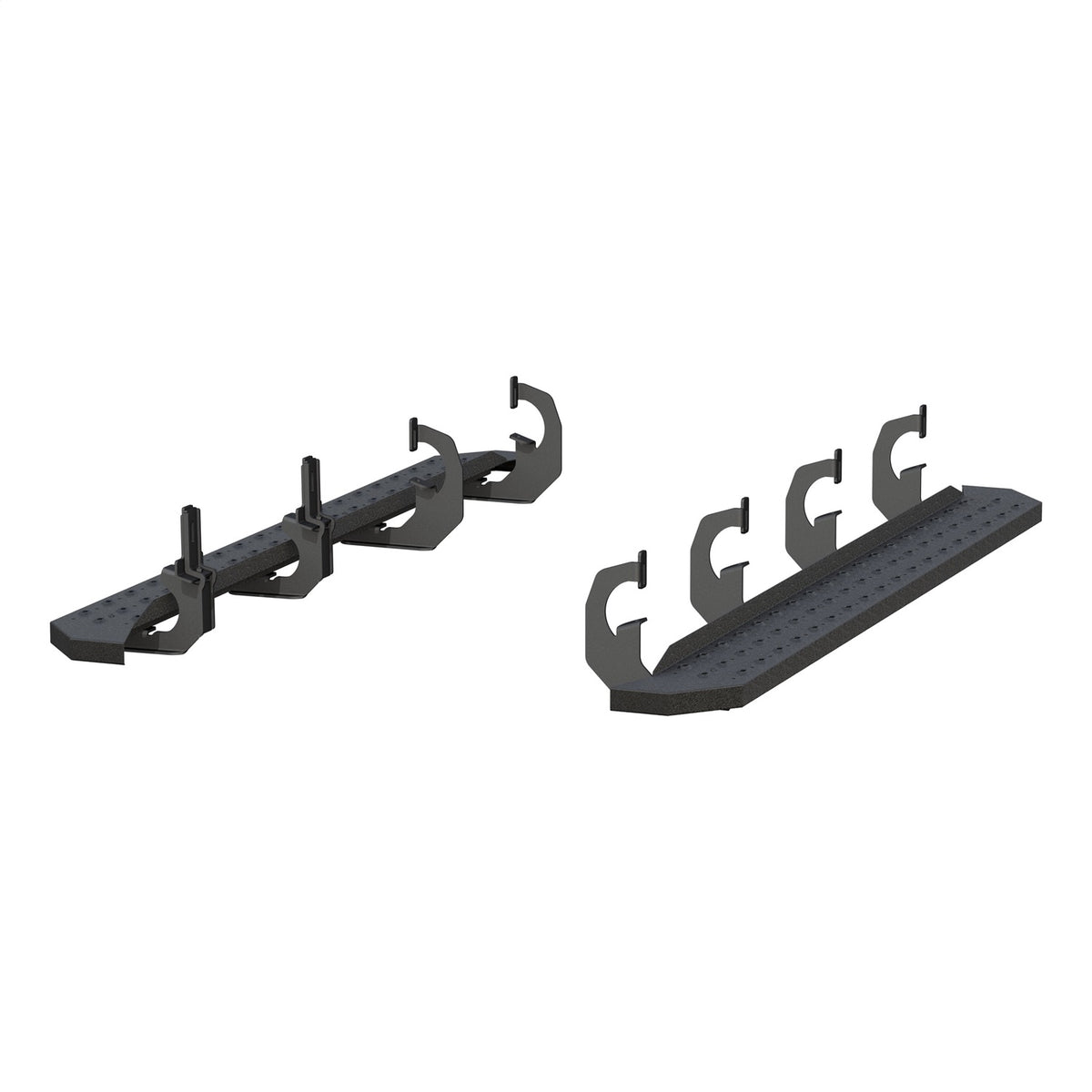 ARIES RidgeStep Black Steel 6.5 x 75-in Truck Running Boards for Chevrolet/GMC Silverado/Sierra 2500 HD, 3500 HD Double Cab (2007-2019) - 2055530