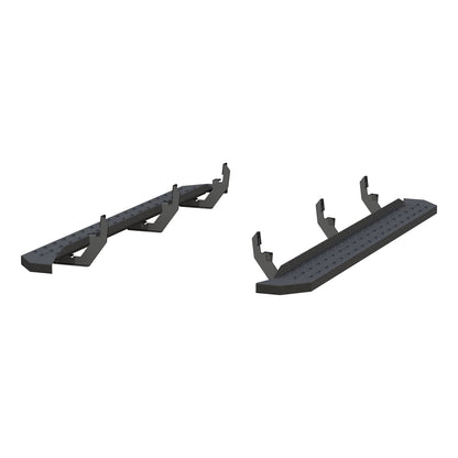 ARIES RidgeStep Black Steel 6.5 x 75-in Truck Running Boards for Chevrolet/GMC Canyon/Colorado Extended Cab (2015-2022) - 2055532